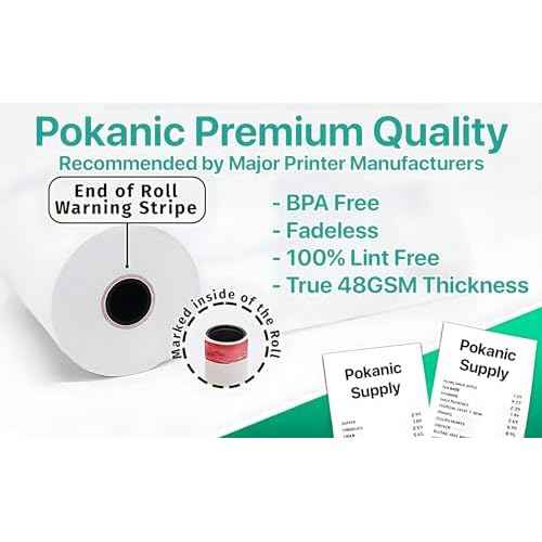 2 1/4" x 150' 1 Ply Bond White Paper 50 Rolls 2.25 inch x 150 ft Adding Machine Kitchen Receipt Printer POS System Cash Register Compatible with Epson SNBC Star Sam4s Ellix Bixolon (50 Rolls)