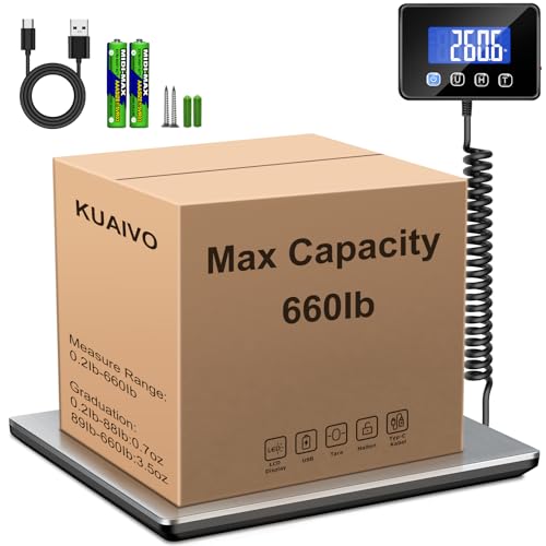Big Digital Postal Scale 660lbs Heavy Duty Shipping & Package Weighing Scale