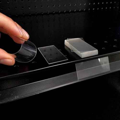 2,000 Clear Plastic Shelving Tags, 2.5 x 1.25 Inch Removeable Transparent Retail Price Label Holders for Shelf Channels