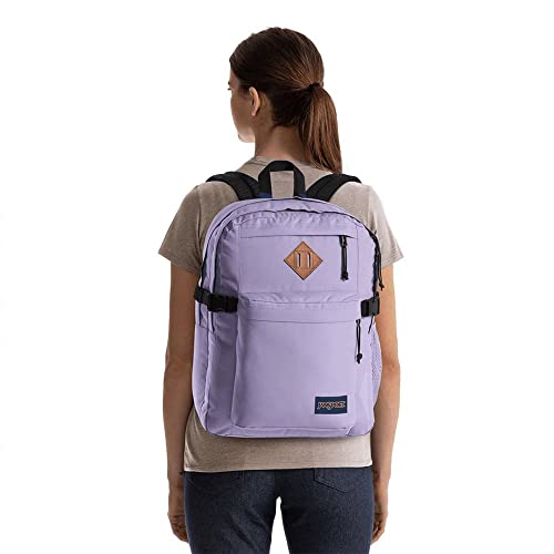 JanSport Main Campus Backpack - Pastel Lilac, 15-Inch Laptop & Water Bottle Pockets