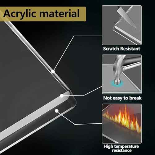 Keyboard Cat Protector - 20" Large Monitor Stand 2 in 1 Clear Acrylic Keyboard Cover Long Acrylic Monitor Stand Keyboard Protective Cover for Desk 108 Keyboard Protector Laptop Computer Monitor