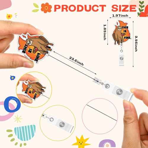 Yinkin 30PCS Funny Badge Reel Nurse Badge Reel Holder Bulk Retractable ID Clips for Doctor Nurses Student Medical Assistant Week Gifts Christmas Favors Office Lanyard Supplies Accessories