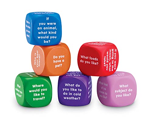 Learning Resources Conversation Cubes - Single Foam Social Emotional Learning Toy for Ages 6+