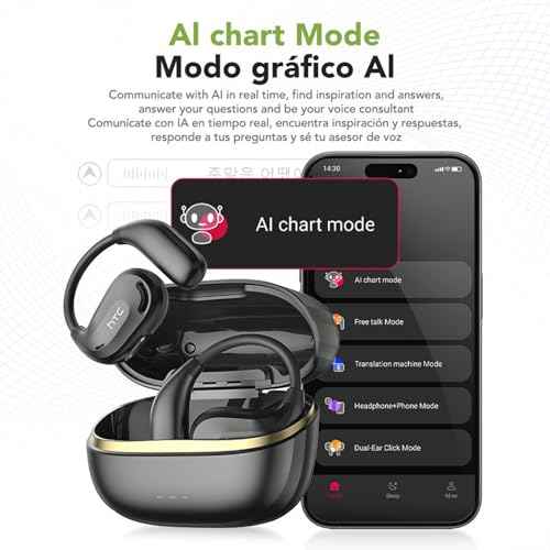 NE18 Translation Earbuds Real Time, 3-in-1 AI Language Translator Earbuds Buletooth 6.0 Translatior Headphones with 135 Languages/7 Translation Modes, Translate Ear Buds for Business Learning Travel