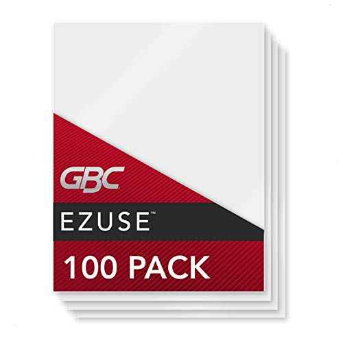 GBC Laminating Sheets, Thermal Laminating Pouches, Letter Size, 3Mil, Speed Format, EZUse 100 Pack (3200715)