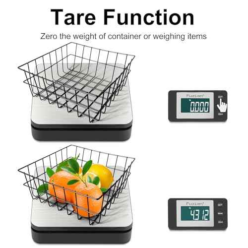 Fuzion Shipping Scale - Wireless Postal Scale 110LB x 0.1oz, Large LCD Display, 5 Units, Digital Scale for Packages - Dual Power Options (Batteries & Adapters)