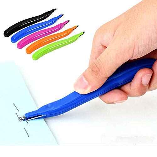 ZZTX 4 PCS Professional Magnetic Staple Remover Puller Staples Remover Staple Removal Tool for School Office Home 4 Colors