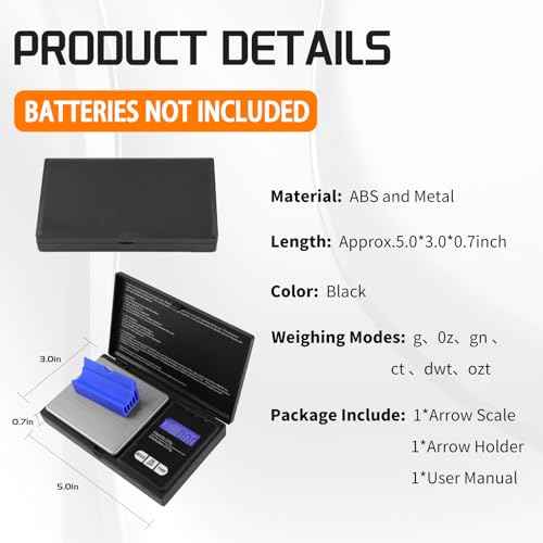 Arrow Scale Arrow Scale Digital Grain Portable High-Precision Scale Can Be Precise to Two Decimal Placesused for Various Items That Require Precise Weight £¨No Battery Included£©