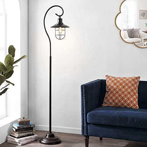 Safavieh Lighting Collection Archie 68-inch Black Iron Lantern Floor Lamp (LED Bulb Included)