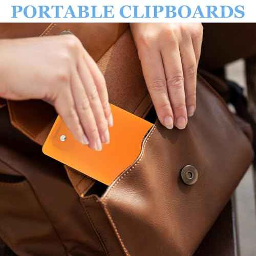 4x6in Mini Clipboards, 6 Pack Plastic Small Clipboards, A6 Letter Size Mini Clipboard with Retaining Clips, Memo Size Notepads Pocket Clipboard, Colorful Clip Boards for Classroom Restaurants Office