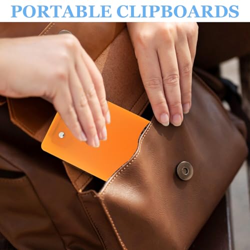 YONHTUTU 4x6in Mini Clipboards 6 Pack A6 – Classic Colors Clipboard Set