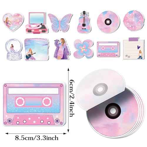 Singer Sticky Notes, 240 Pages Cute Singer Self Adhesive Memo Pad Singer Sticky Note Self Stick Notes Memo Pads for Home, School, Office -12 Designs