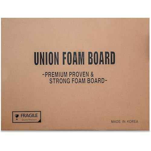 Union Strong Foam Board 24X36 3/16" 5-Pack : Matte Finish High-Density Professional Use, Suitable for Presentations, Signboards, Arts and Crafts, Framing, Display (White, 24 x 36 x 3/16")