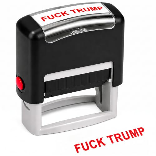 Anti-Trump Rubber Stamp - Self-Inking Political Gag Stamp for Crafts & Signs