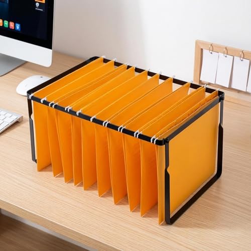 Hanging File Folder Frame for Desk Drawer - Black, 11-3/4" Letter Folders