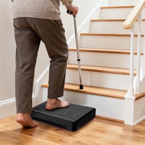 Lawei 3.5 Inch Mobility Step Stool - Wide Non-Slip Platform, Supports 440 lbs