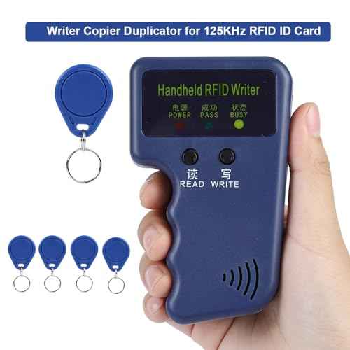 Card Writer Duplicator for 125KHz ID Cards Portable Handheld Device Supports T5577 EM4305 TK4100 Chips No PC Required for Fast Cloning