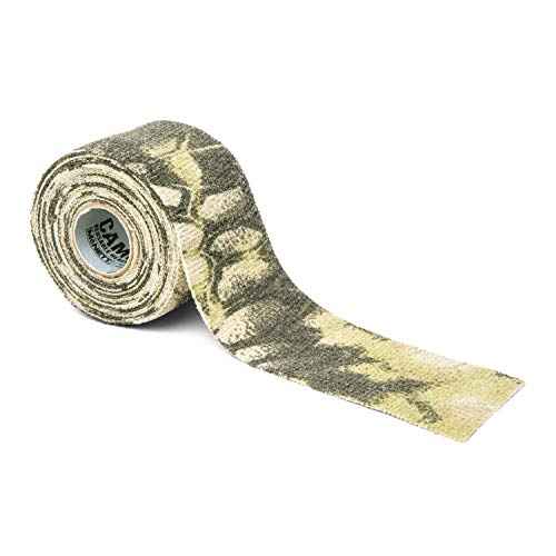 GEAR AID Camo Form Self-Cling and Reusable Fabric Camouflage Wrap, Adds Grip and Shield Hands from Hot or Cold Surfaces to Protect You and Your Equipment, Kryptek Highlander, 2¡± x 144¡± Roll, 2 Pack