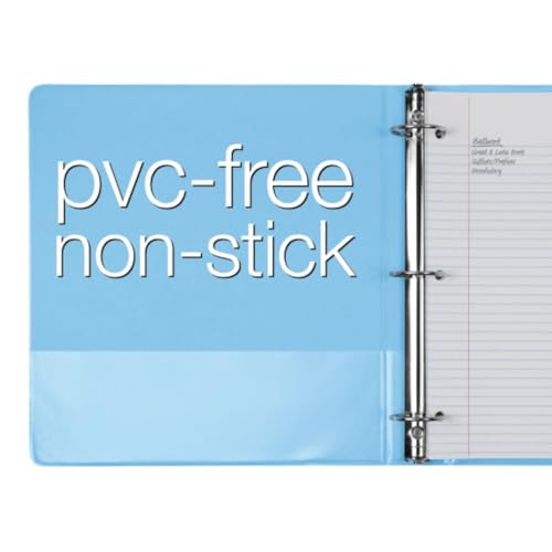 Cardinal 3-Ring Binders 1.5 Inch, Pack of 4 Pastel Colors, Holds 350 Sheets, ClearVue Presentation View, Non-Stick, Durable Office & School Supplies