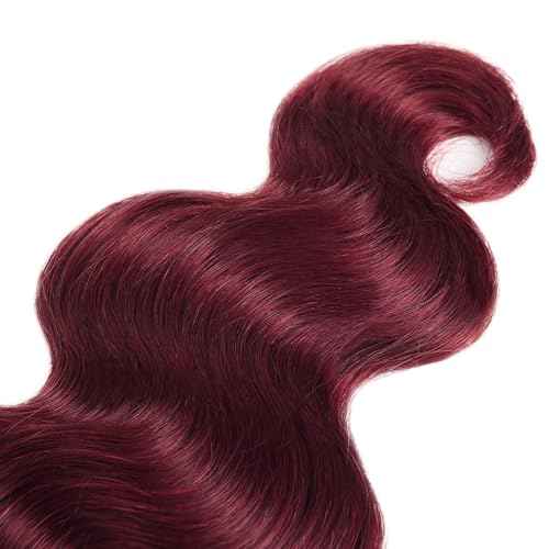 22 22 22 Inch #99J Bundles Body Wave Bundles Human Hair Burgundy Body Wave Bundle Unprocessed Brazilian Virgin Weave Hair 3 Bundle 50 Gram Per Bundle