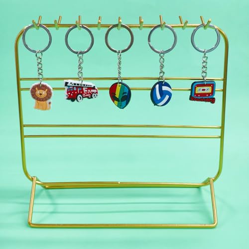 30/50/100/200pcs Random Different Keychains, Lot Mixed Cute Keyring for Classroom Prizes Students Incentives