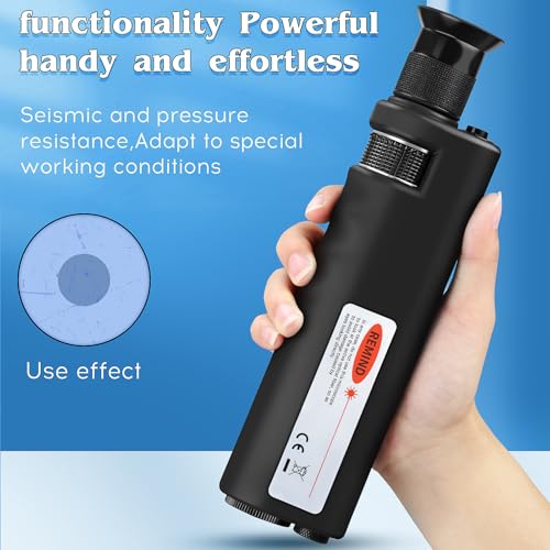 Fiber Optic Cleaning Kit 4-Piece Set with Handheld Microscope 400x