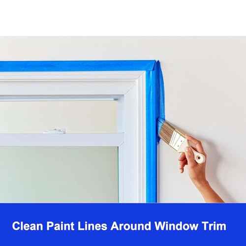 Blue Painters Tape 2 inch Wide (2 Inch x 55 Yards), Multi-Surface Masking Tape for Home Renovation, Clean Removal, No Residue, 6 Rolls