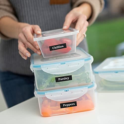 Brother P-Touch PTH110BP Portable Label Maker Bundle with 4 Tapes - New, White, Compact