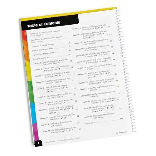 hand2mind Guided Phonics + Beyond Focus Lessons Unit 3 Teacher Guide, Science of Reading Classroom Materials, Kindergarten Homeschool Curriculum Supplies, Early Childhood Education Materials