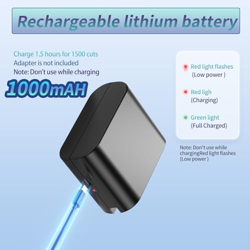 Black Rechargeable Electric Letter Opener - Automatic Envelope Slitter, USB-C Charge