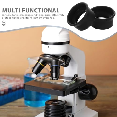 2Pcs Rubber Eyepiece Protectors for Binoculars & Microscopes Eye Guards