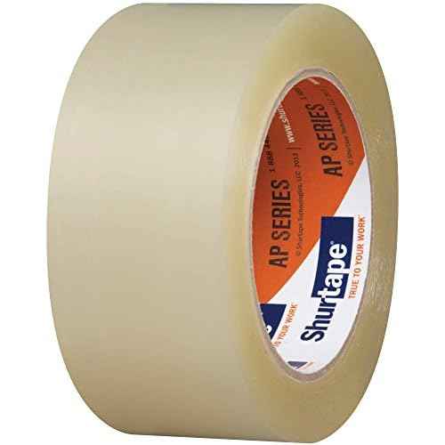 Shurtape AP 201 Medium Duty Shipping and Packaging Tape, Clear, 48mm x 100 Meter Roll, 6-Pack (232518)