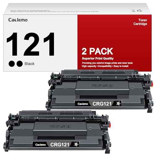 121 Black Toner Cartridge High Yield Compatible Replacement for Canon 121 Toner Cartridge CRG121 CRG-121 for Canon imageCLASS D1620 D1650, 121 Toner Cartridge 2 Black