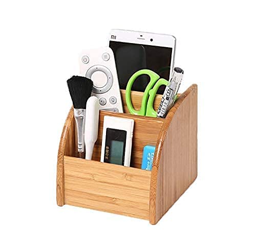 Bookaholic Desk Organizer 3 Tier Bamboo Mini Desk Storage for Office Supplies, Toiletries, Crafts, Great for Desk, Vanity, Tabletop in Home or Office Makeup Organizer
