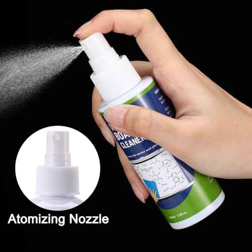 Loopeer 24 Pack Whiteboard Cleaner Spray 3. 4 oz Dry Erase Board Cleaner with Cloths Non Toxic Dry Erase Cleanning Removes Stubborn Marks from Whiteboards