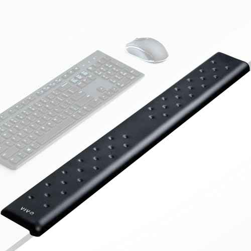 VIVO Ergonomic Long 30¡± Wrist Pad, Non-Slip Memory Foam Arm Rest for Desk, Elbow Cushion with L-Shaped Edging, Black, DESK-WR30
