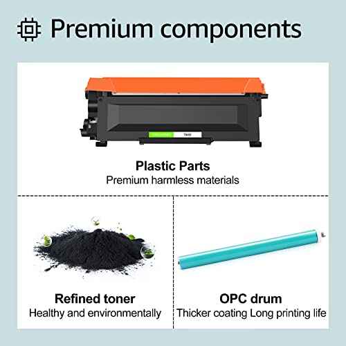 greencycle TN450 Toner Cartridge & DR420 Drum Unit Compatible for Brother TN-450 TN420 TN-420 DR420 DR-420 Work with HL-2240 HL-2280DW HL-2270DW MFC-7860dw Intellifax 2840 Printer (1 Toner, 1 Drum)