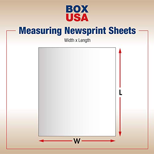 BOX USA Packing Paper Sheets 24" x 30" (1000 Sheets, 50 lb) -