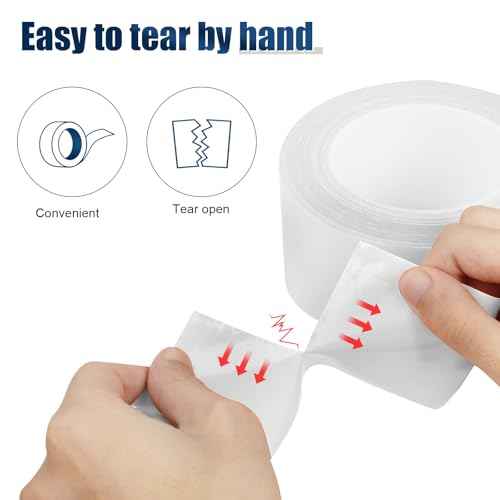 White Duct Tape Heavy Duty, 1.88 Inch x 35 Yard Waterproof Strong Adhesive Duct Tape for Indoor Outdoor Repairs Tear by Hand, 1 Roll