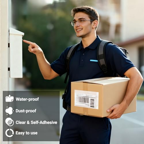 9.5 x 12 Inch Waterproof Packing List Envelopes 500 Pack - Self-Adhesive Shipping Bags