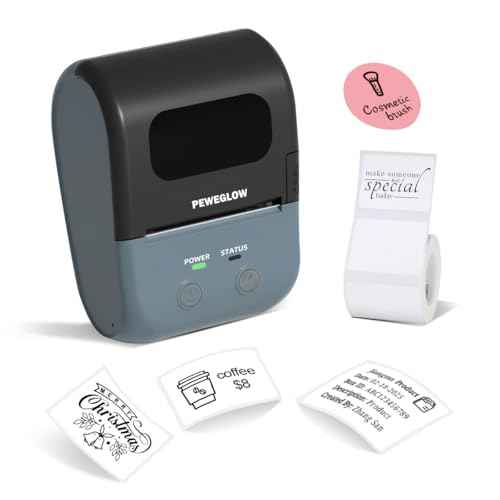 L7 Label Maker Machine with Tape, Thermal Label Printer Easy to Use for Office, Home, Business, 2 Inch Label Maker with 1 Roll of 1.97 * 1.18inch White Label Paper
