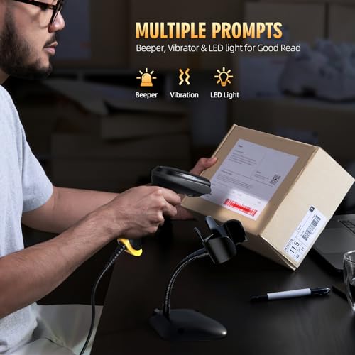 TEEMI USB Wired Barcode Scanner with Smart Stand - T22N-AU