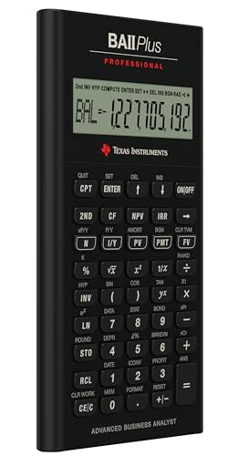 Texas Instruments BA II Plus Professional Financial Calculator for Business & Finance