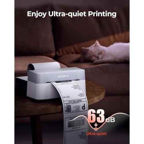 MUNBYN Bluetooth Thermal Label Printer RW403B, Wireless 4x6 Shipping Label Printer for Small Business, Compatible with Android, iPhone, Windows, Mac, Chromebook, Print Width 1.57"-4.25"