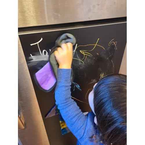 Magnetic Chalkboard Wallpaper Peel and Stick 48" x 24", Self-Adhesive Chalkboard Contact Paper with Starter Kit - Ideal for Playroom Home Classroom