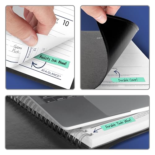 2027 Weekly Appointment Book Planner 5x8 Black DayMinder Julian Dates