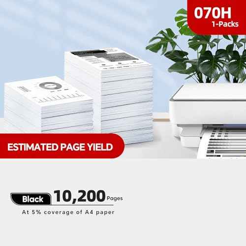 070/070H high Yield Toner Cartridge Compatible Replacement for Canon 070H/070/CRG-070 Toner Cartridge with Canon imageCLASS MF465dw MF462dw LBP247dw LBP246dw Printers|10200-Page Capacity