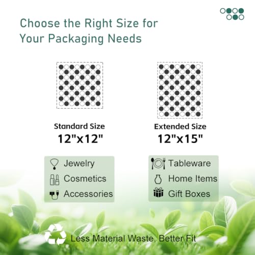 Deamoser Reusable Kraft Bubble Wrap Sheets 15" x 12" - 50 Sheets Eco-Friendly Moving & Shipping Cushioning