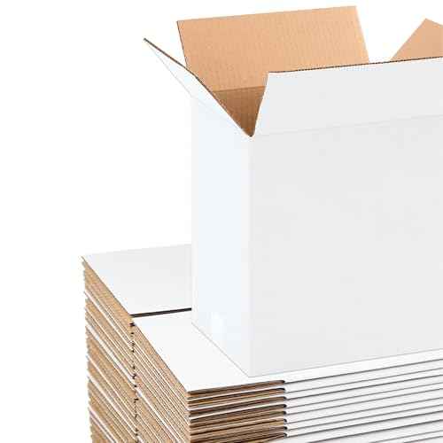AVIDITI White Shipping Boxes 11.25"L x 8.75"W x 12"H (25 Pack) Small Medium Mailing Box for Small Business Packaging, Mailers, Gifts & Storage