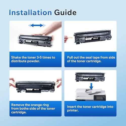 Valuetoner Compatible Toner Cartridge Replacement for Canon 137 Black Toner Cartridge 9435B001AA for ImageClass D570 MF242dw MF244W MF247dw MF249dw MF236n MF232w LBP151dw MF227dw MF210 (Black, 4-Pack)